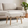 banc Uni Crème 60 x 40 x 45 cm Bouclé 631308631308