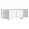 Meuble TV blanc 130x35x50 cm bois d'ingénierie 631309631309