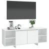 Meuble TV blanc 130x35x50 cm bois d'ingénierie 631309631309