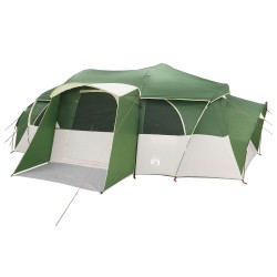 Tente familiale avec auvent imperméable Vert 10 personnes 631313631313