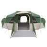 Tente familiale avec auvent imperméable Vert 10 personnes 631313631313