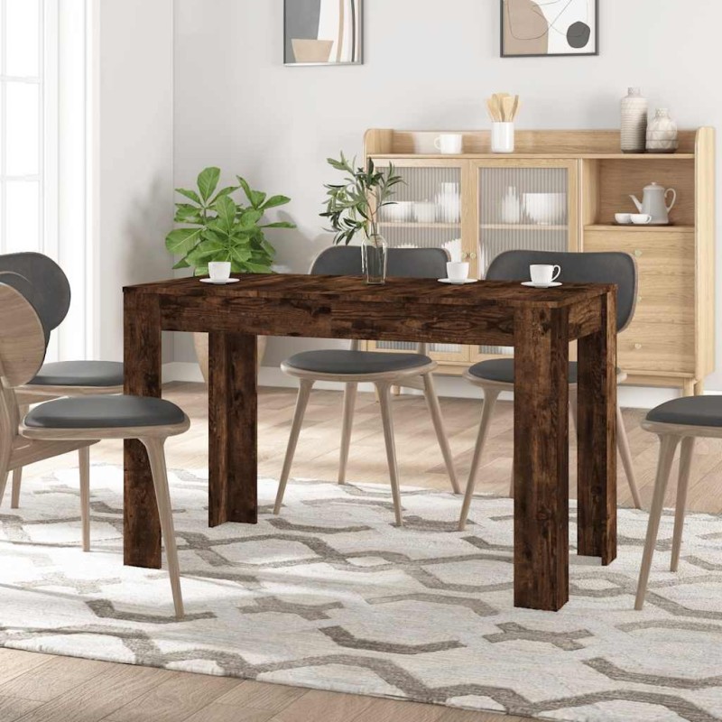 Table à dîner chêne fumé 120x60x76 cm bois d'ingénierie 631316631316