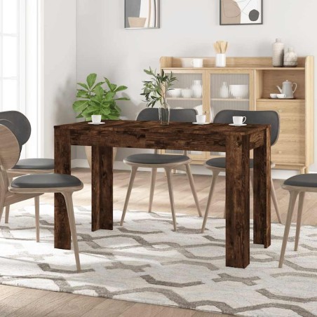Table à dîner chêne fumé 120x60x76 cm bois d'ingénierie 631316631316