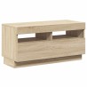 Meuble TV avec lumières LED chêne sonoma 80x35x40 cm 631319631319