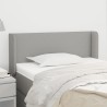 Tête de lit avec oreilles Gris clair 103x16x78/88 cm Tissu 631323631323