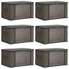 Boîte de rangement avec fenêtre latérale transparente 6 pcs 631324631324