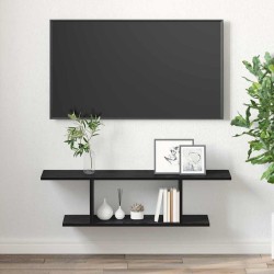 Ensemble meuble TV Noir 103 x 30 x 26,5 cm Bois d'ingénierie 631329631329