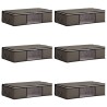 Boîte de rangement avec fenêtre latérale transparente 6 pcs 631331631331