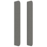 Tête de lit avec oreilles Gris foncé 103x16x118/128 cm Tissu 631332631332