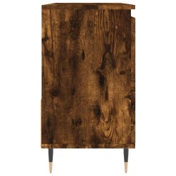 Armoire de bain chêne fumé 65x33x60 cm bois d'ingénierie 631336631336