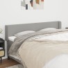 Tête de lit avec oreilles Gris clair 203x16x78/88 cm Tissu 631341631341