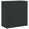 Boîte à coussins de jardin Résine tressée 100x49x103,5 cm Noir 631346631346