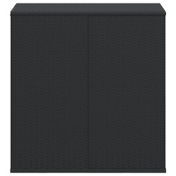 Boîte à coussins de jardin Résine tressée 100x49x103,5 cm Noir 631346631346