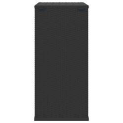 Boîte à coussins de jardin Résine tressée 100x49x103,5 cm Noir 631346631346