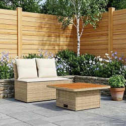 2 Pièce Canapé du milieu de jardin avec table relevable 631347631347