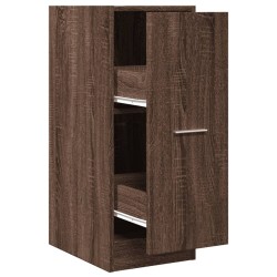 Armoire apothicaire chêne marron 30x41x77,5cm bois d'ingénierie 631352631352
