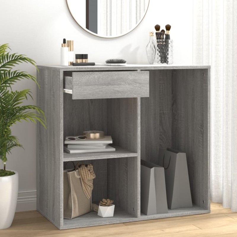 Armoire cosmétique Sonoma gris 80x40x75 cm Bois d'ingénierie 631354631354