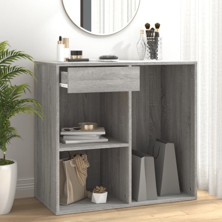 Armoire cosmétique Sonoma gris 80x40x75 cm Bois d'ingénierie 631354631354