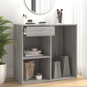 Armoire cosmétique Sonoma gris 80x40x75 cm Bois d'ingénierie 631354631354