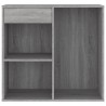 Armoire cosmétique Sonoma gris 80x40x75 cm Bois d'ingénierie 631354631354