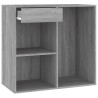 Armoire cosmétique Sonoma gris 80x40x75 cm Bois d'ingénierie 631354631354