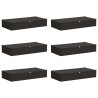 Boîte de rangement 6 pcs Anthracite 100 x 50 x 18 cm 631359631359