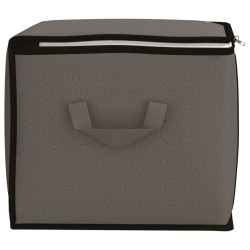 Boîte de rangement avec fenêtre latérale transparente Gris 631364631364