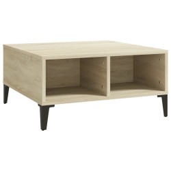 Table basse chêne sonoma 60x60x30 cm bois d'ingénierie 631371631371