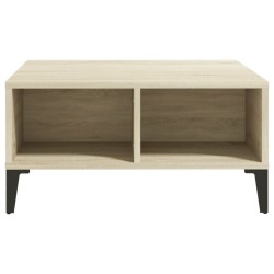 Table basse chêne sonoma 60x60x30 cm bois d'ingénierie 631371631371