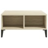 Table basse chêne sonoma 60x60x30 cm bois d'ingénierie 631371631371