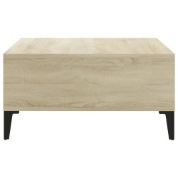 Table basse chêne sonoma 60x60x30 cm bois d'ingénierie 631371631371