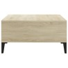 Table basse chêne sonoma 60x60x30 cm bois d'ingénierie 631371631371