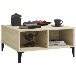 Table basse chêne sonoma 60x60x30 cm bois d'ingénierie 631371631371