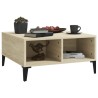 Table basse chêne sonoma 60x60x30 cm bois d'ingénierie 631371631371