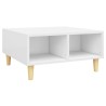 Table basse blanc 60x60x30 cm bois d'ingénierie 631372631372
