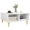 Table basse blanc 60x60x30 cm bois d'ingénierie 631372631372