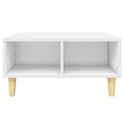 Table basse blanc 60x60x30 cm bois d'ingénierie 631372631372