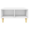 Table basse blanc 60x60x30 cm bois d'ingénierie 631372631372