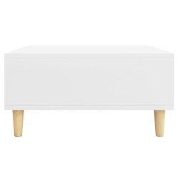 Table basse blanc 60x60x30 cm bois d'ingénierie 631372631372