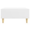 Table basse blanc 60x60x30 cm bois d'ingénierie 631372631372