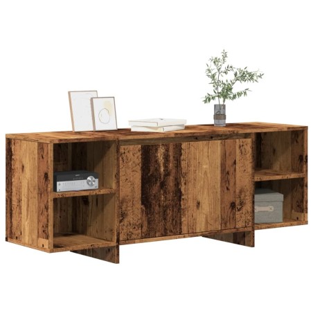 Meuble TV vieux bois 130x35x50 cm bois d'ingénierie 631374631374