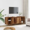 Meuble TV vieux bois 130x35x50 cm bois d'ingénierie 631374631374