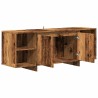 Meuble TV vieux bois 130x35x50 cm bois d'ingénierie 631374631374