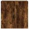 Armoire murale chêne fumé 60x31x60 cm bois d'ingénierie 631379631379
