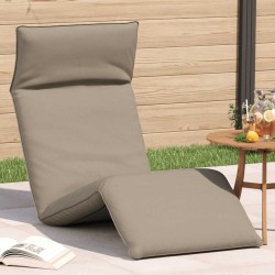 Transat pliant taupe 175 x 54 x 8,5 cm tissu Oxford 631380631380