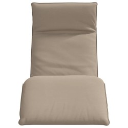 Transat pliant taupe 175 x 54 x 8,5 cm tissu Oxford 631380631380