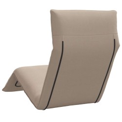 Transat pliant taupe 175 x 54 x 8,5 cm tissu Oxford 631380631380