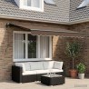 Auvent Rétractable Taupe 3,5 x 2 m tissu 631382631382