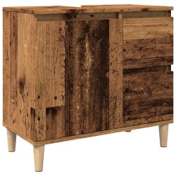Armoire lavabo vieux bois 65x33x60 cm bois d'ingénierie 631385631385