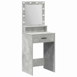 Table de Toilette Gris béton 50 x 41 x 135 cm Bois d'ingénierie 631388631388